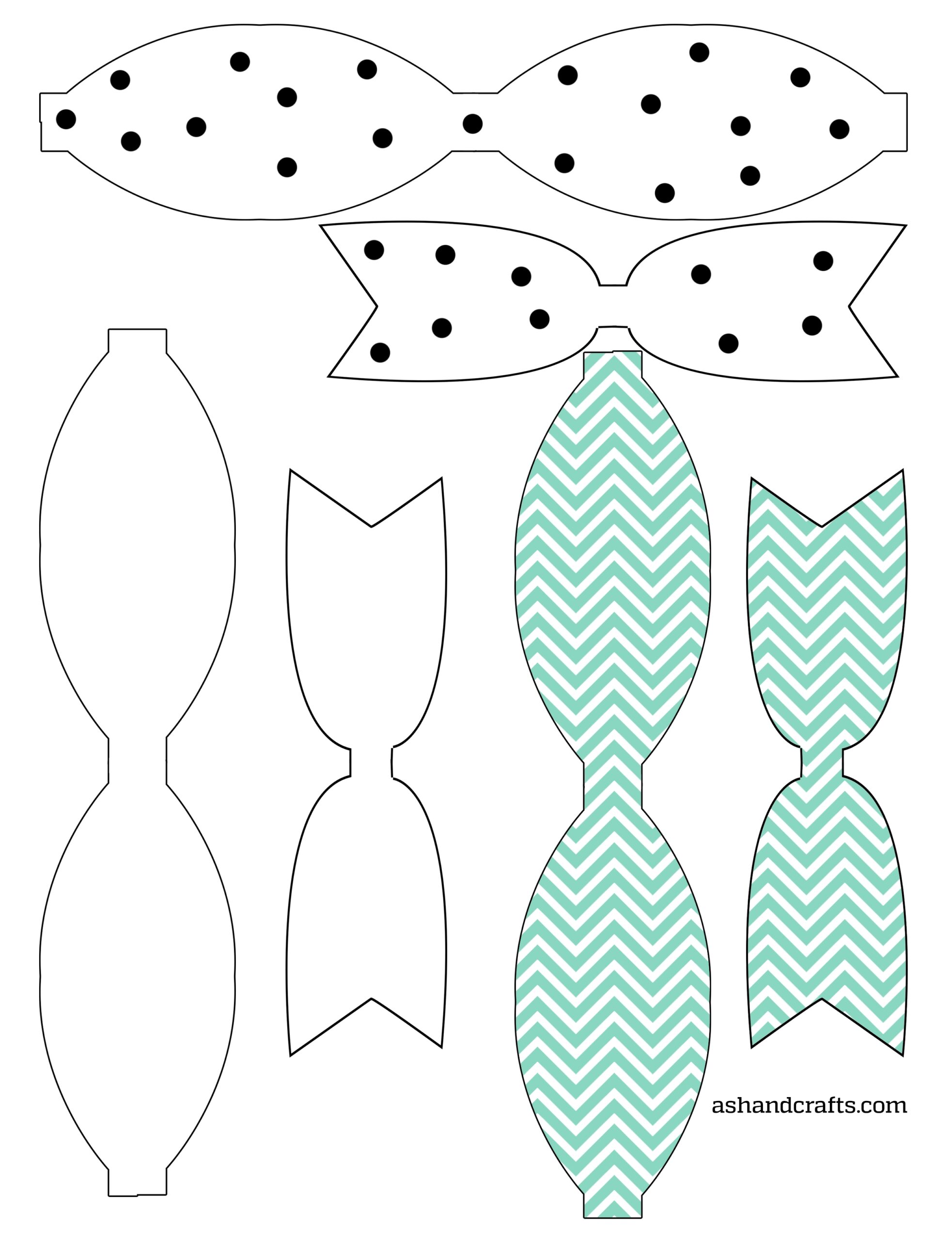 Freebie Friday Printable Paper Bows Paper Bows Bows And Bow Pattern