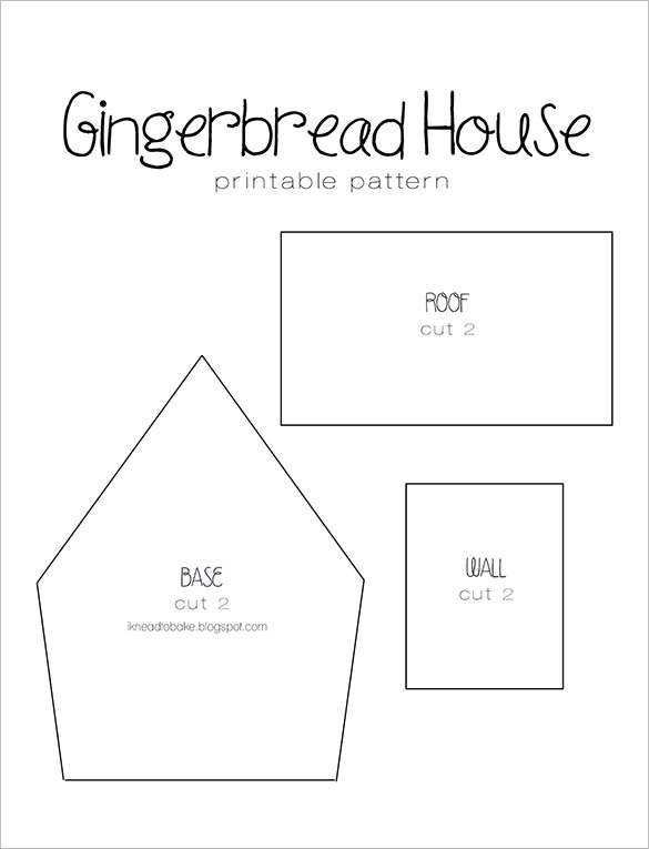 Printable Gingerbread House Patterns Printable Gingerbread House Patterns