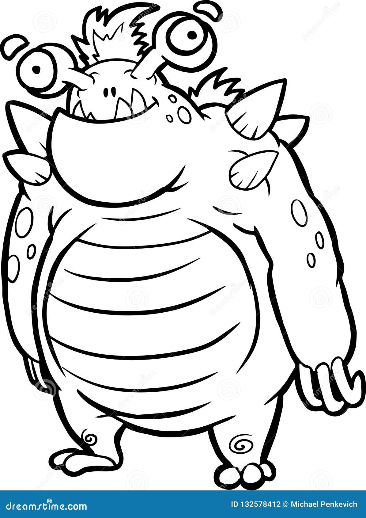 Halloween Monster Coloring Page Free Printable Templates