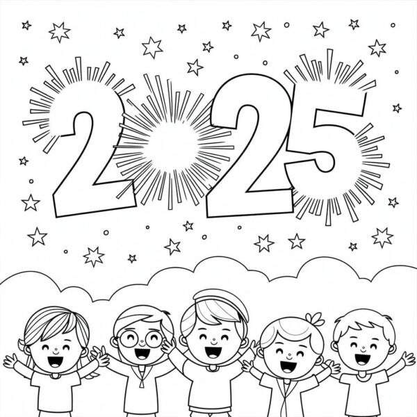2025 Printable Kids Coloring