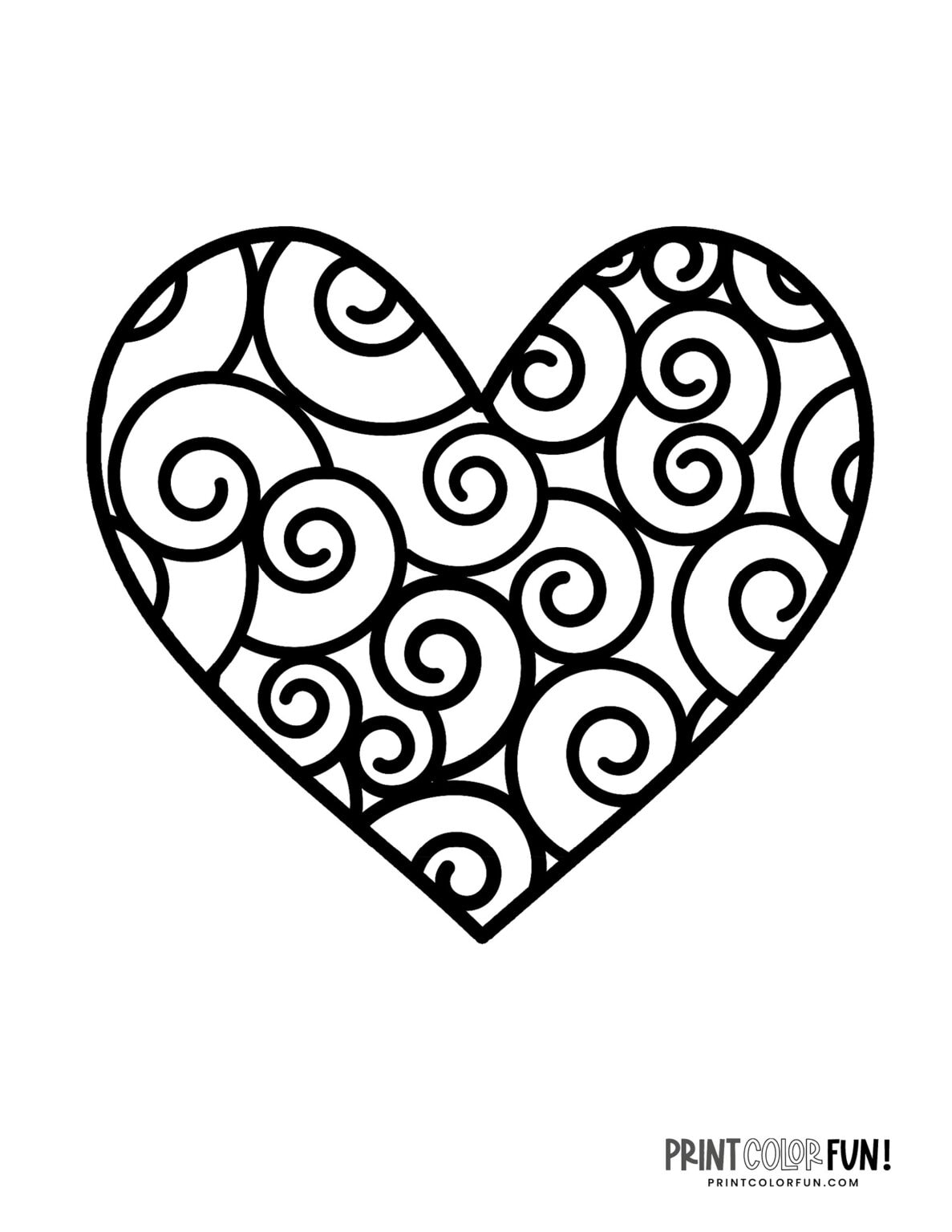 Heart Coloring Pages Heart Coloring Pages Shape Heart Coloring Pages Heart Coloring Pages Shape