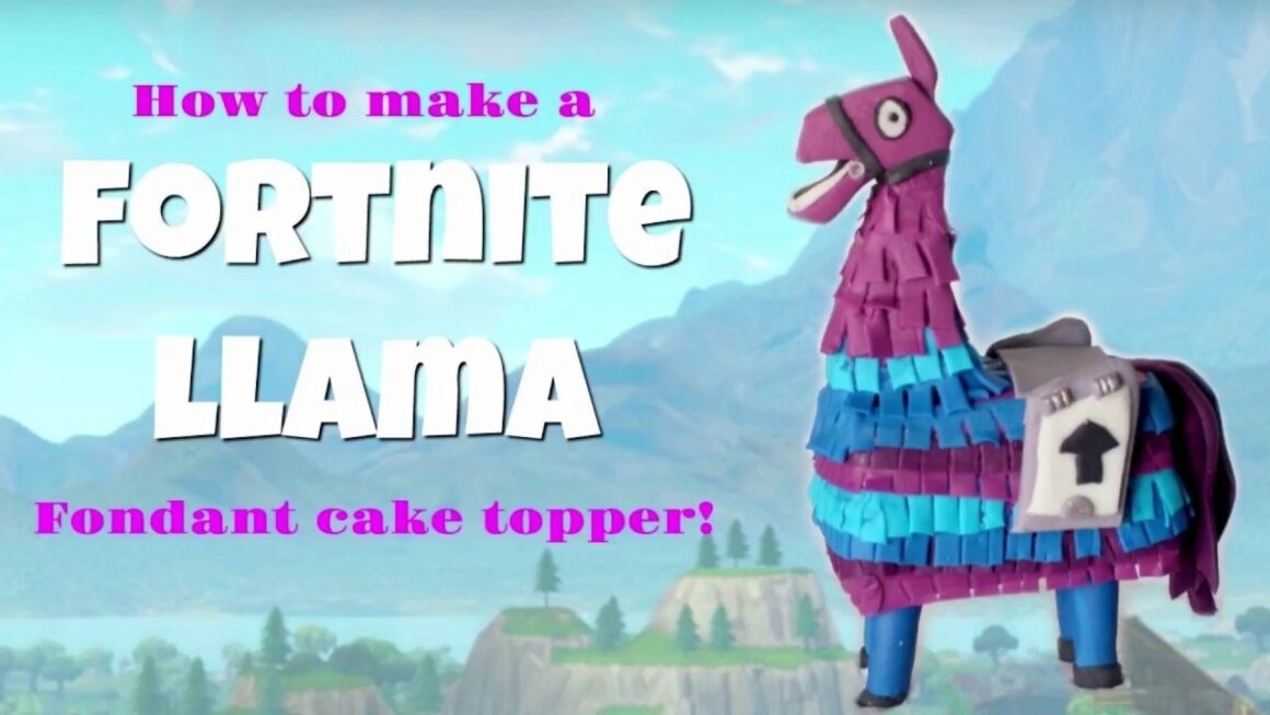 How To Make A Fortnite Llama Fondant Cake Topper