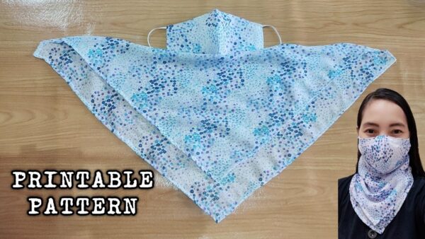 Printable Scarf Mask Pattern