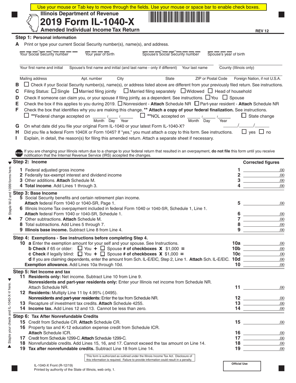 Illinois State Tax Forms Printable Printable Forms Free Online Illinois State Tax Forms Printable Printable Forms Free Online