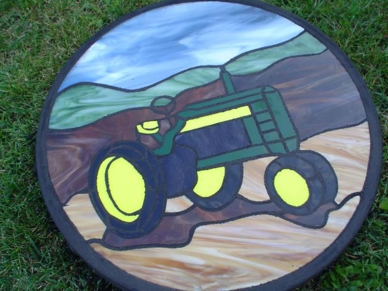 John Deer Tractor Stained Glass Projects Stained Glass Patterns  John Deer Tractor Stained Glass Projects Stained Glass Patterns