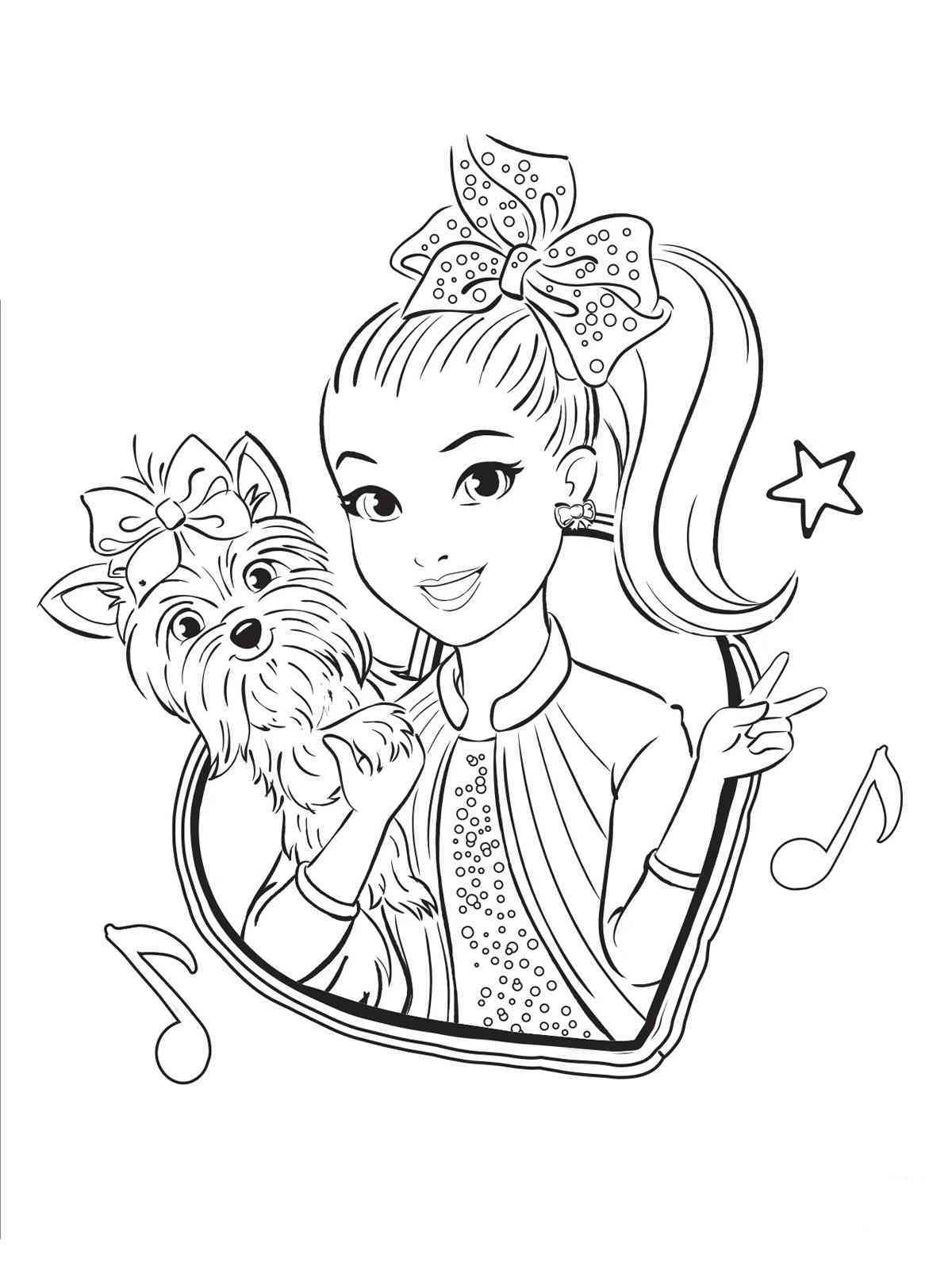 Jojo Siwa Coloring Pages Free Printable