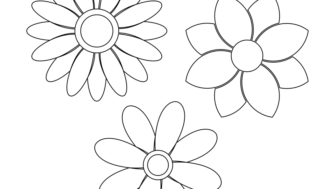 Large Flower Stencils 10 Free PDF Printables Printablee