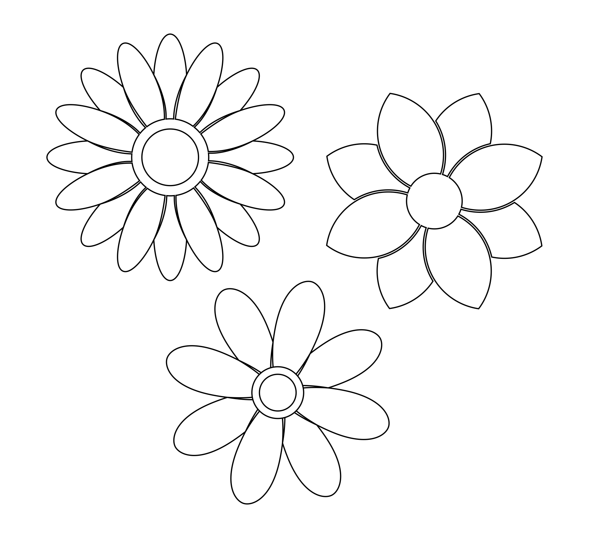 Large Flower Stencils 10 Free PDF Printables Printablee