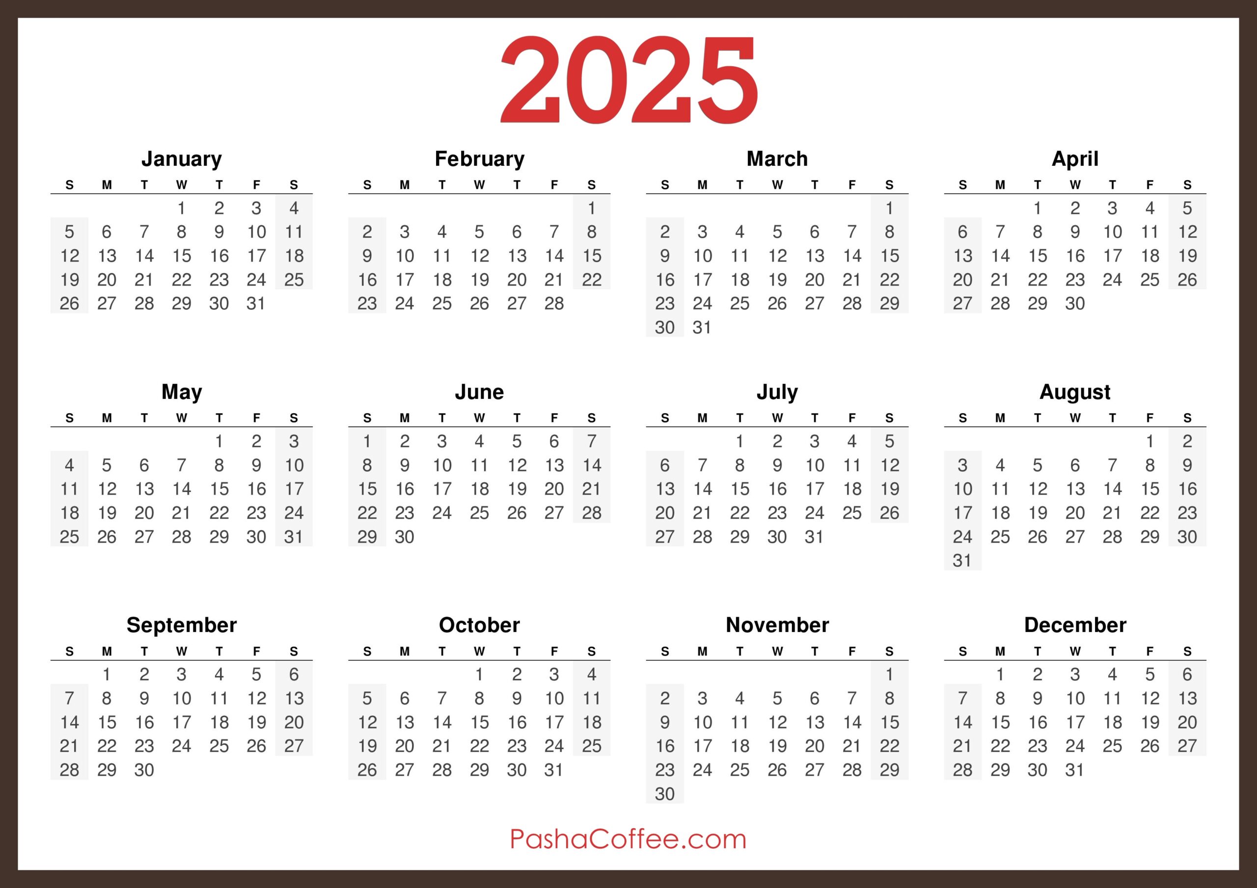 Large Print 2025 Calendar With Holidays Gary C Chatfield