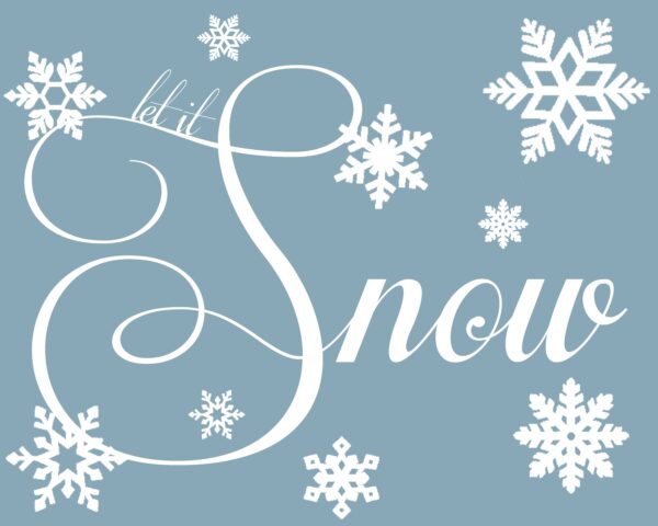 Free Printable Christmas Let Snow