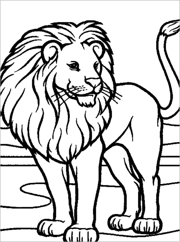 Free Printable Lion Coloring Pages