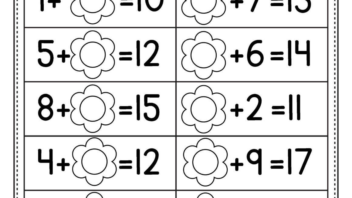 Math Printables 1st Grade