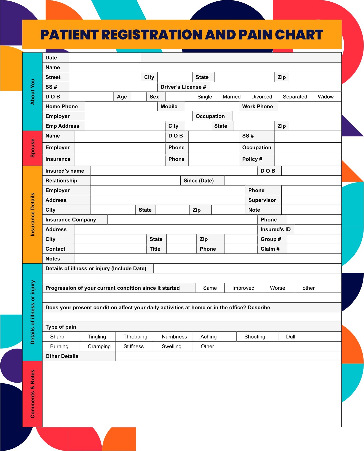 Medical Forms Charts 10 Free PDF Printables Printablee Medical Forms Charts 10 Free PDF Printables Printablee