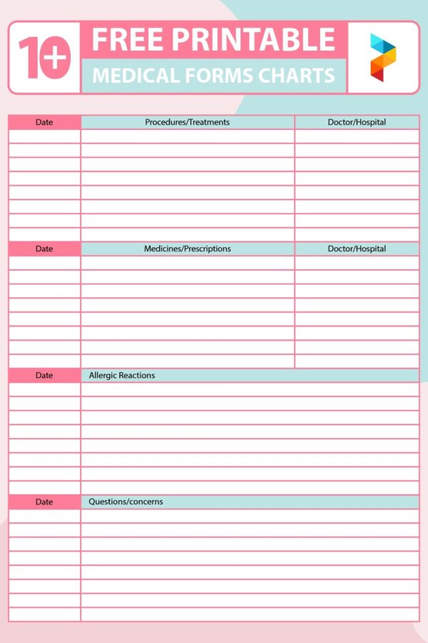 Free Printable Medical Chart Forms