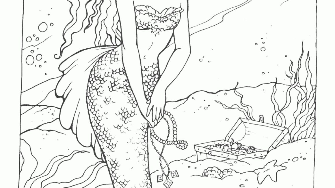 Mermaid Printable Coloring Pages Free Coloring Home