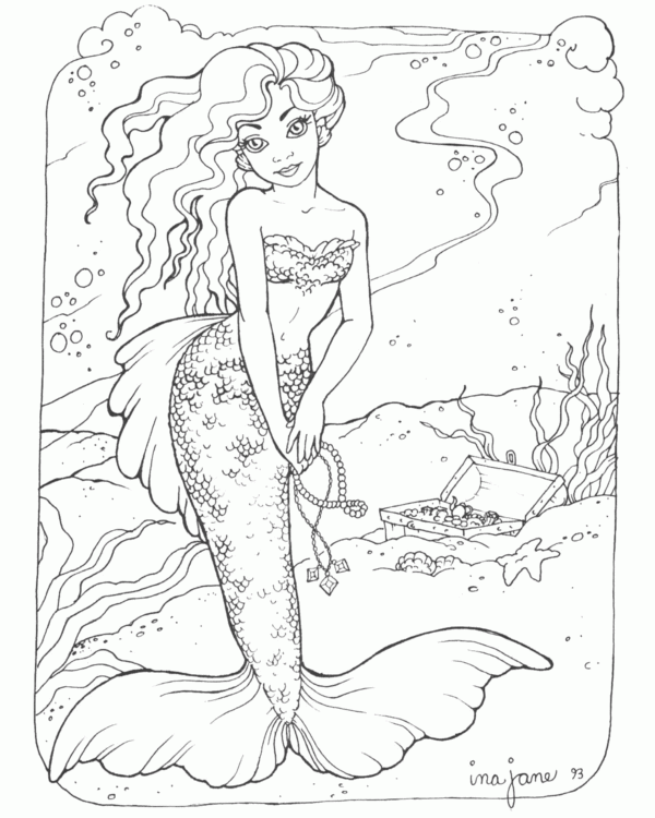Free Printable Coloring Sheets Mermaids