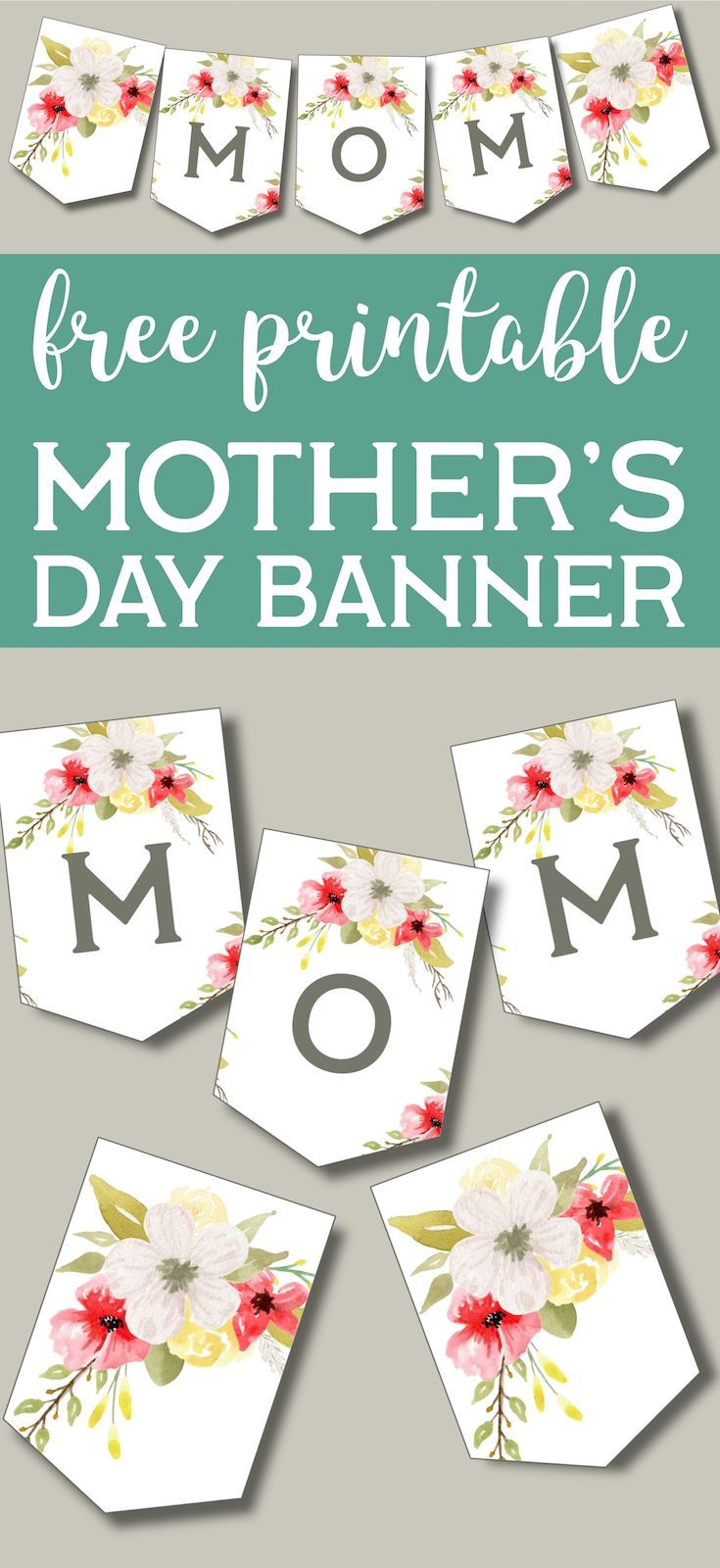 Mother 39 s Day Banner Printable Paper Trail Design Mother 39 s Day 