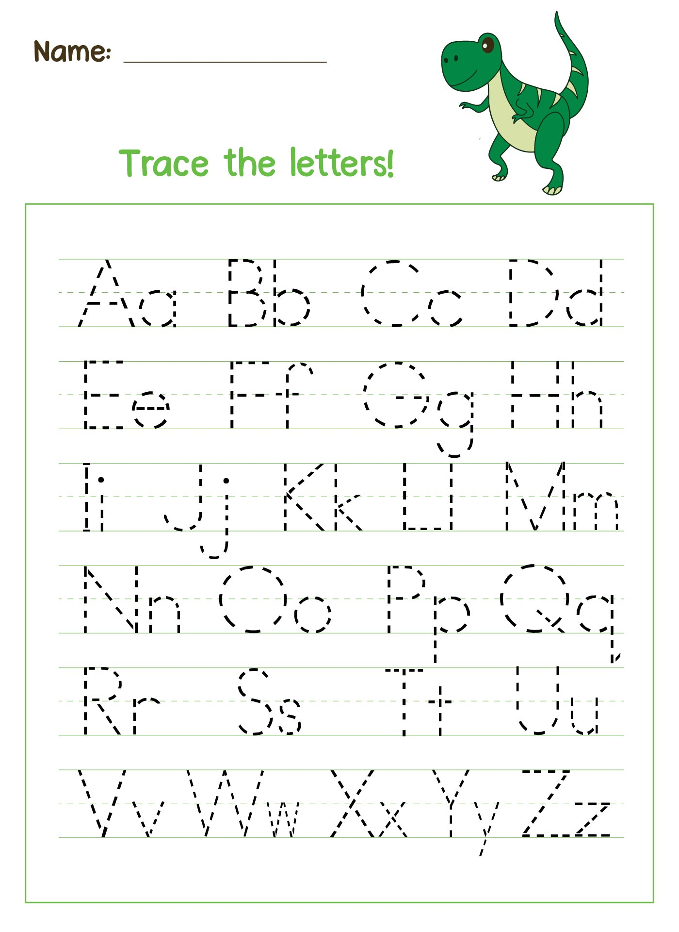 Free Printable Preschool Handwriting Worksheets