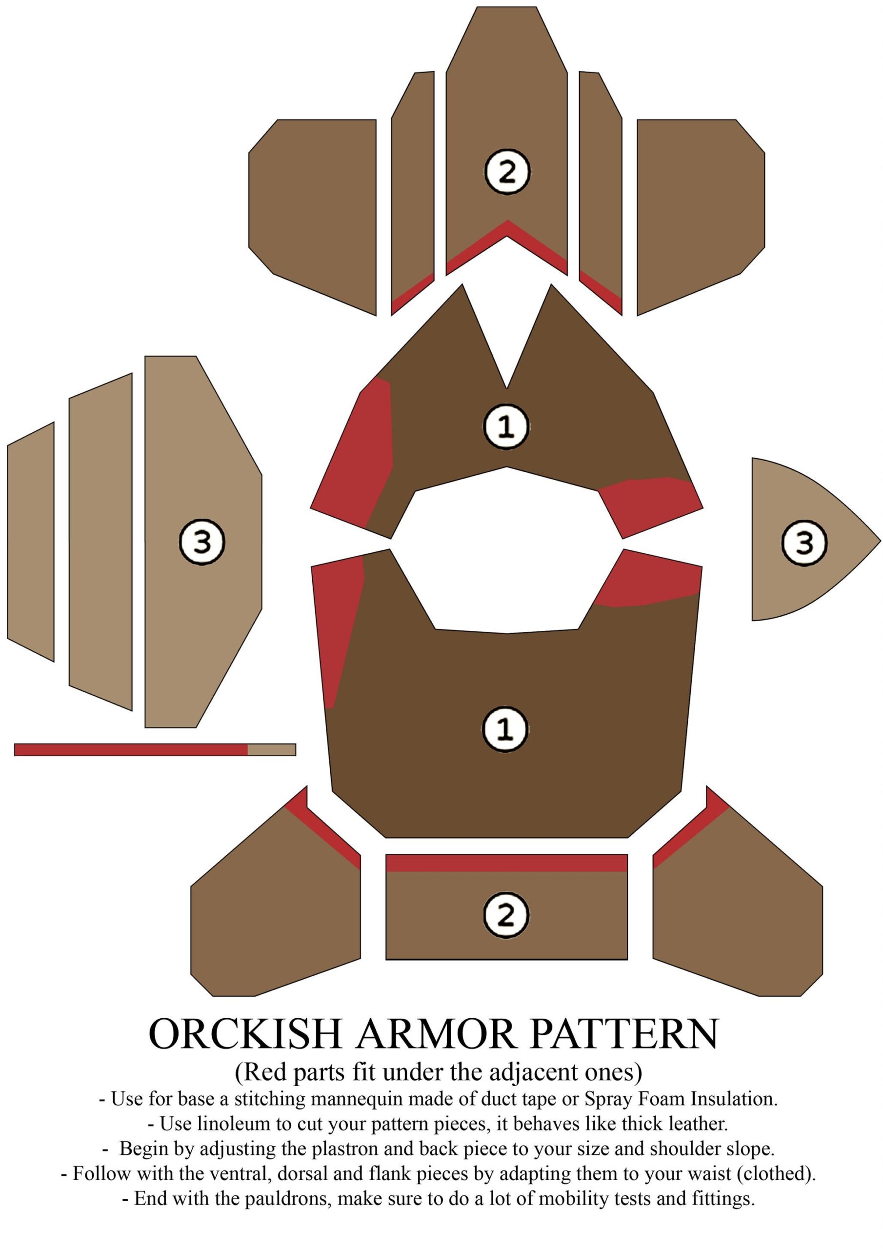 Orckish Armor Pattern By Zapan99 Cosplay Armor Foam Armor Cardboard Orckish Armor Pattern By Zapan99 Cosplay Armor Foam Armor Cardboard
