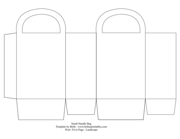 Printable Gift Bag Pattern