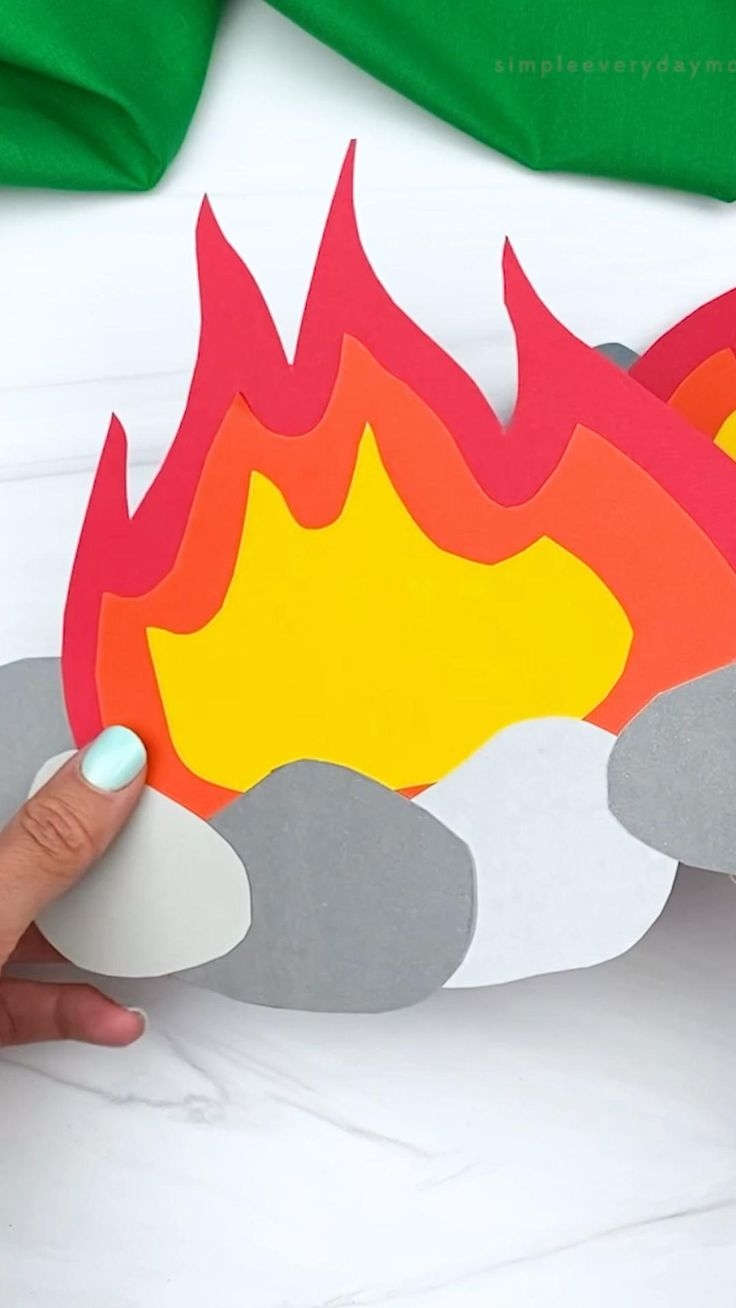 Paper Toy Campfire Printable Pattern Free Printable Templates Paper Toy Campfire Printable Pattern Free Printable Templates