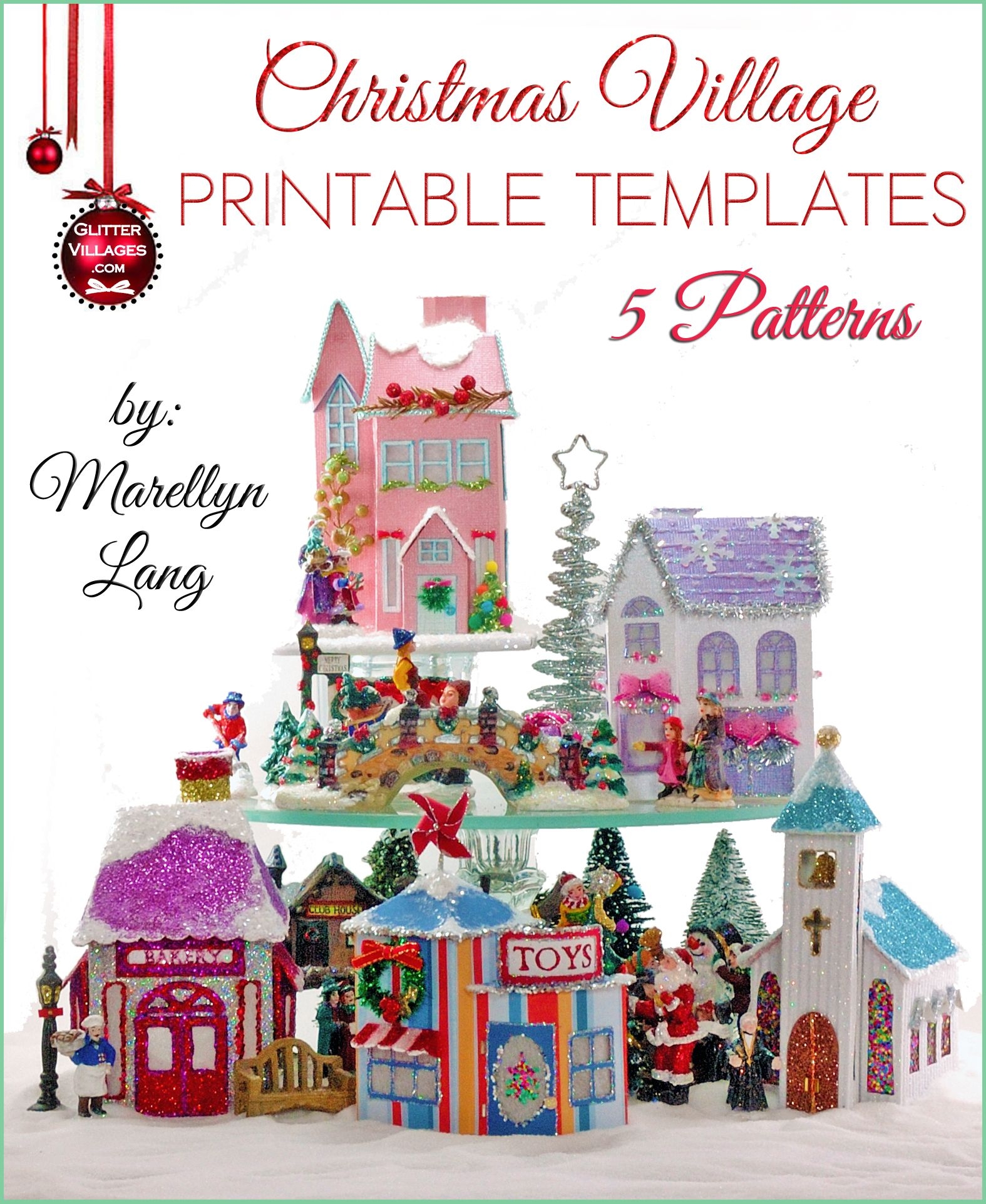 Papercraft Christmas Village Templates