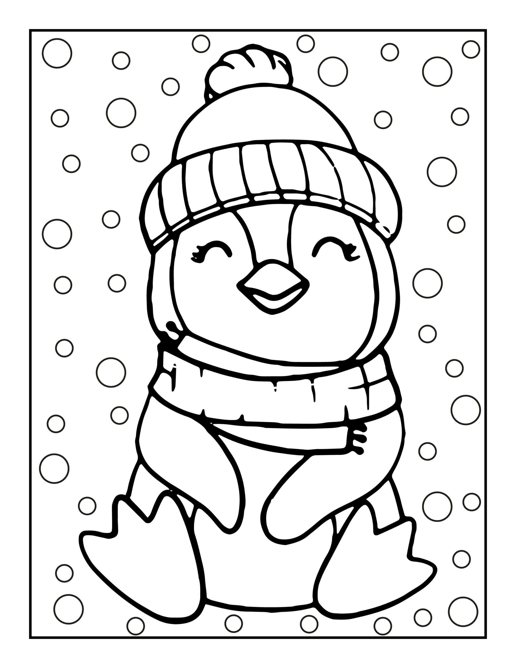 Penguin Coloring Pages Free Printable Prntbl concejomunicipaldechinu 