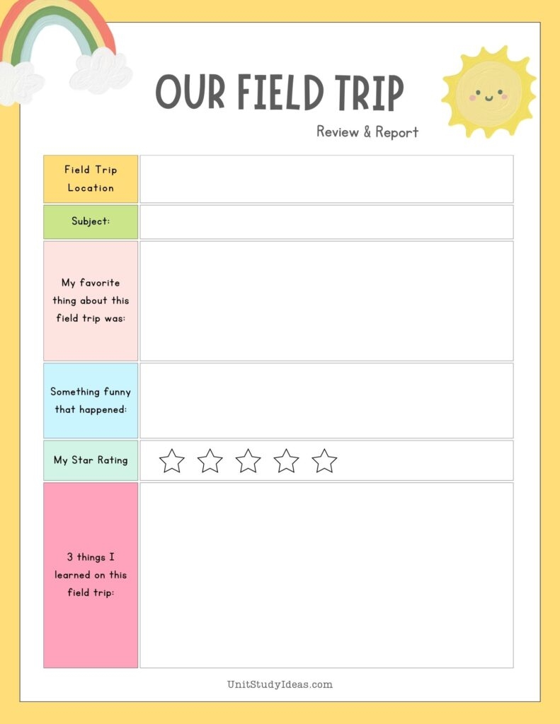 Plan Your Next Adventure Free Printable Homeschool Field Trip 