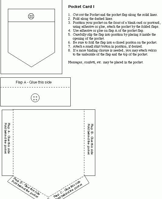 Pocket Template Printable