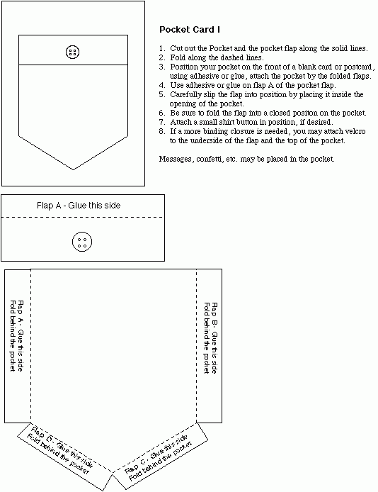 Pocket Template Printable