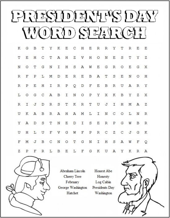Presidents Day Printable Worksheets
