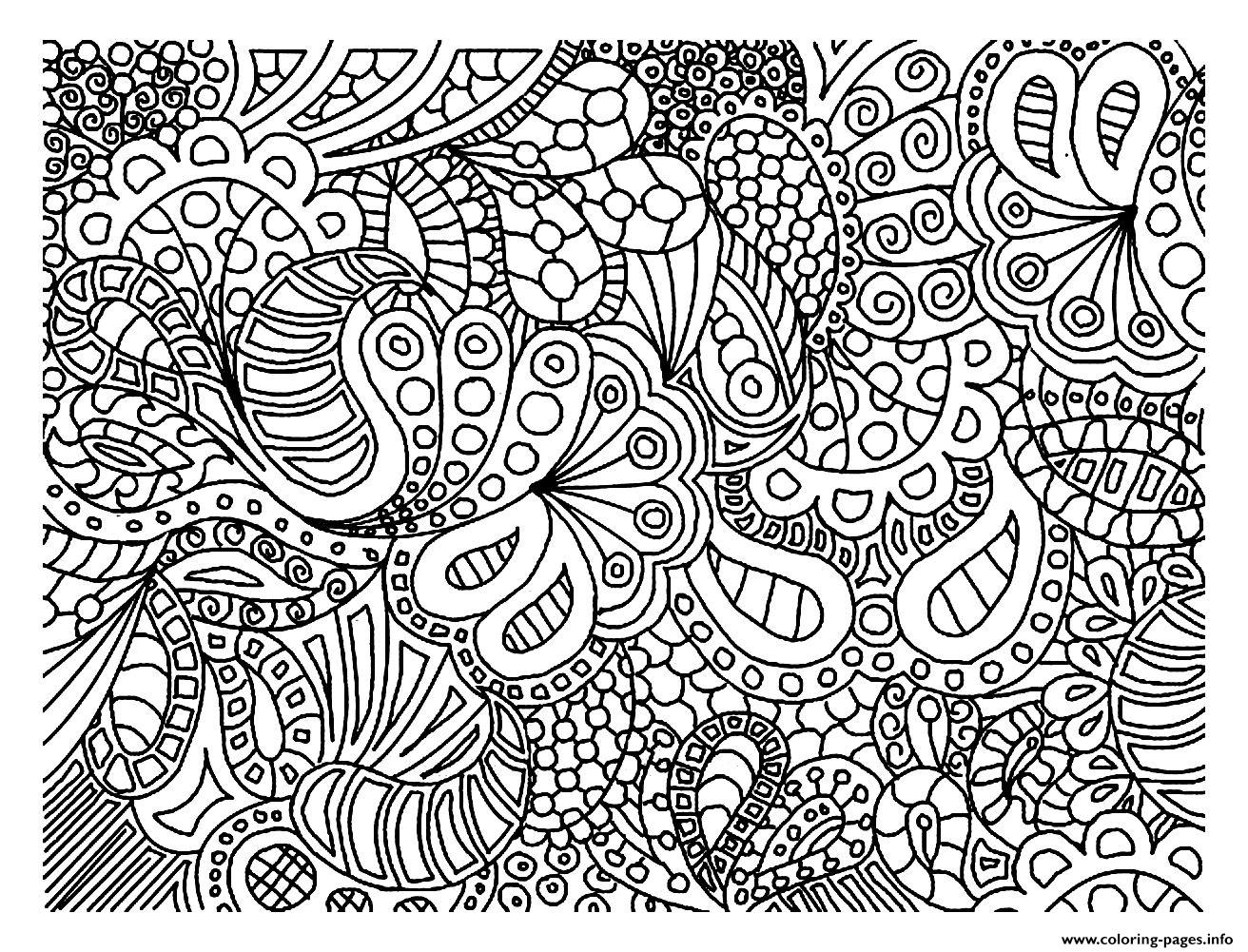 Printable Adult Doodle Coloring Pages Printable Adult Doodle Coloring Pages
