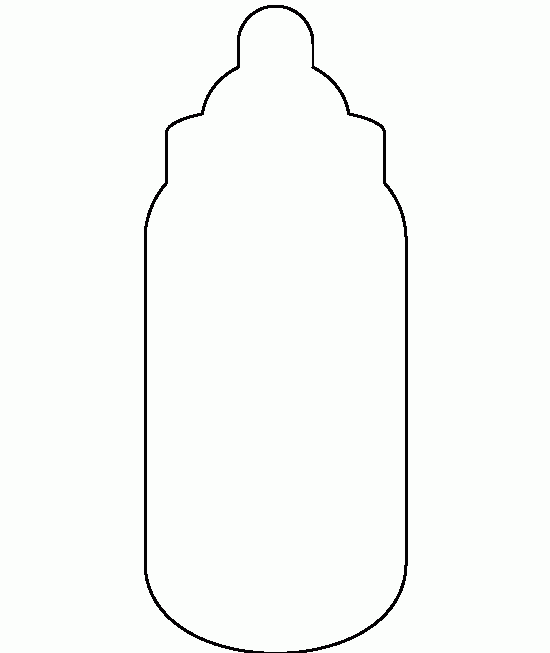 Printable Baby Bottle Template