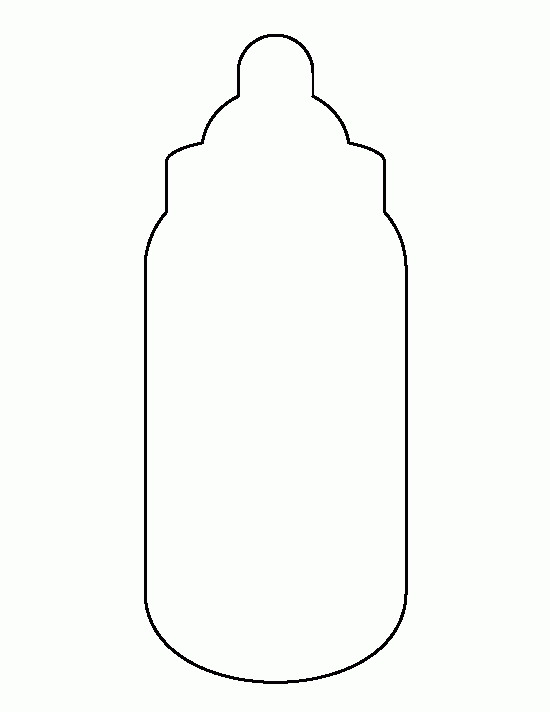 Printable Baby Bottle Template