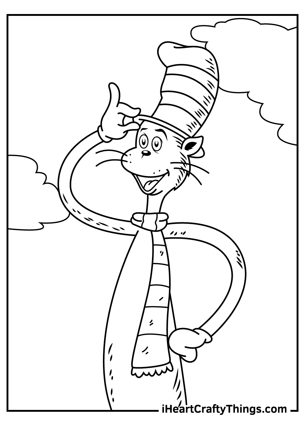 Cat In The Hat Coloring Pages Free Printable Cat In The Hat Coloring Pages Free Printable