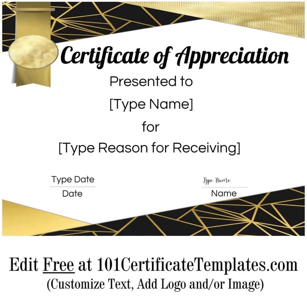 Printable Certificate Of Appreciation Editable Certificate Template Images Printable Certificate Of Appreciation Editable Certificate Template Images