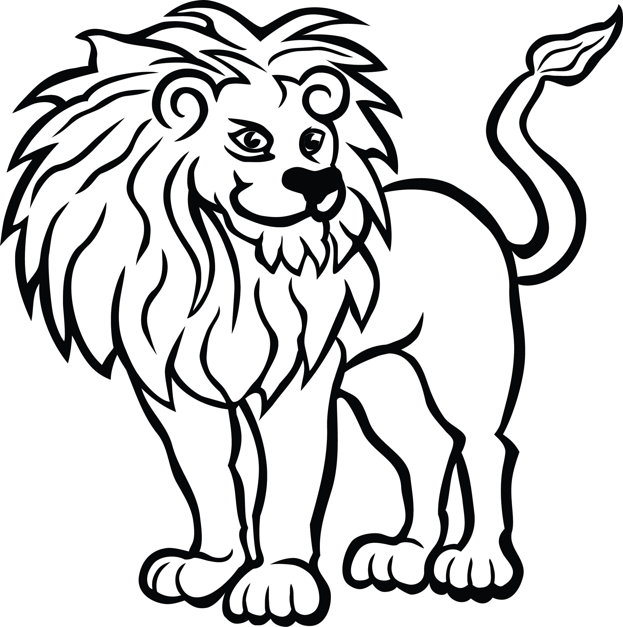 Free Printable Lion Coloring Pages