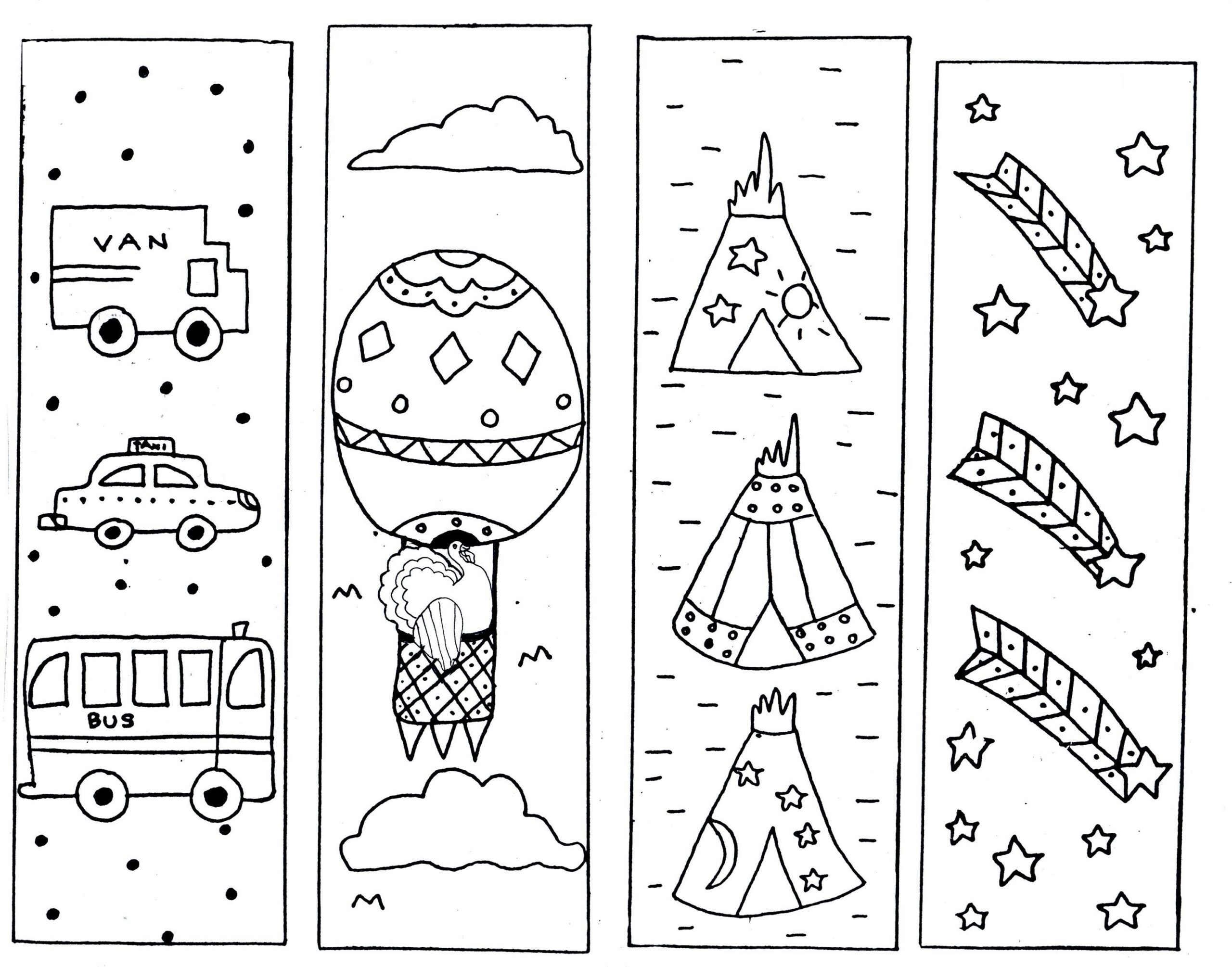 Printable Coloring Reading Bookmarks Activity Shelter Printable Coloring Reading Bookmarks Activity Shelter