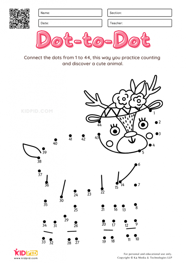 Printable Connect The Dot Worksheets