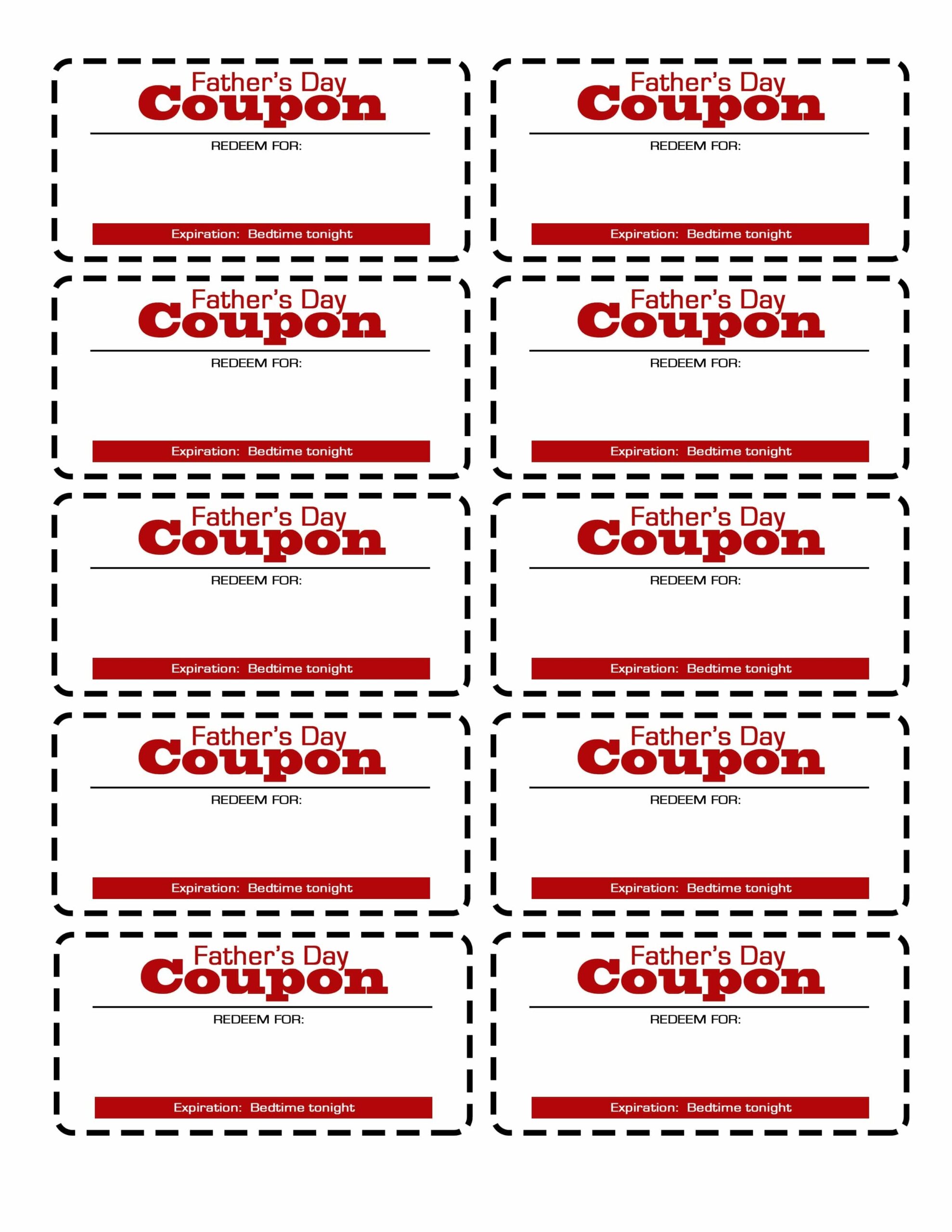 Printable Coupon Template Blank
