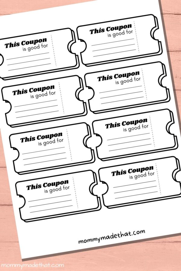 Free Printable Blank Coupon Template