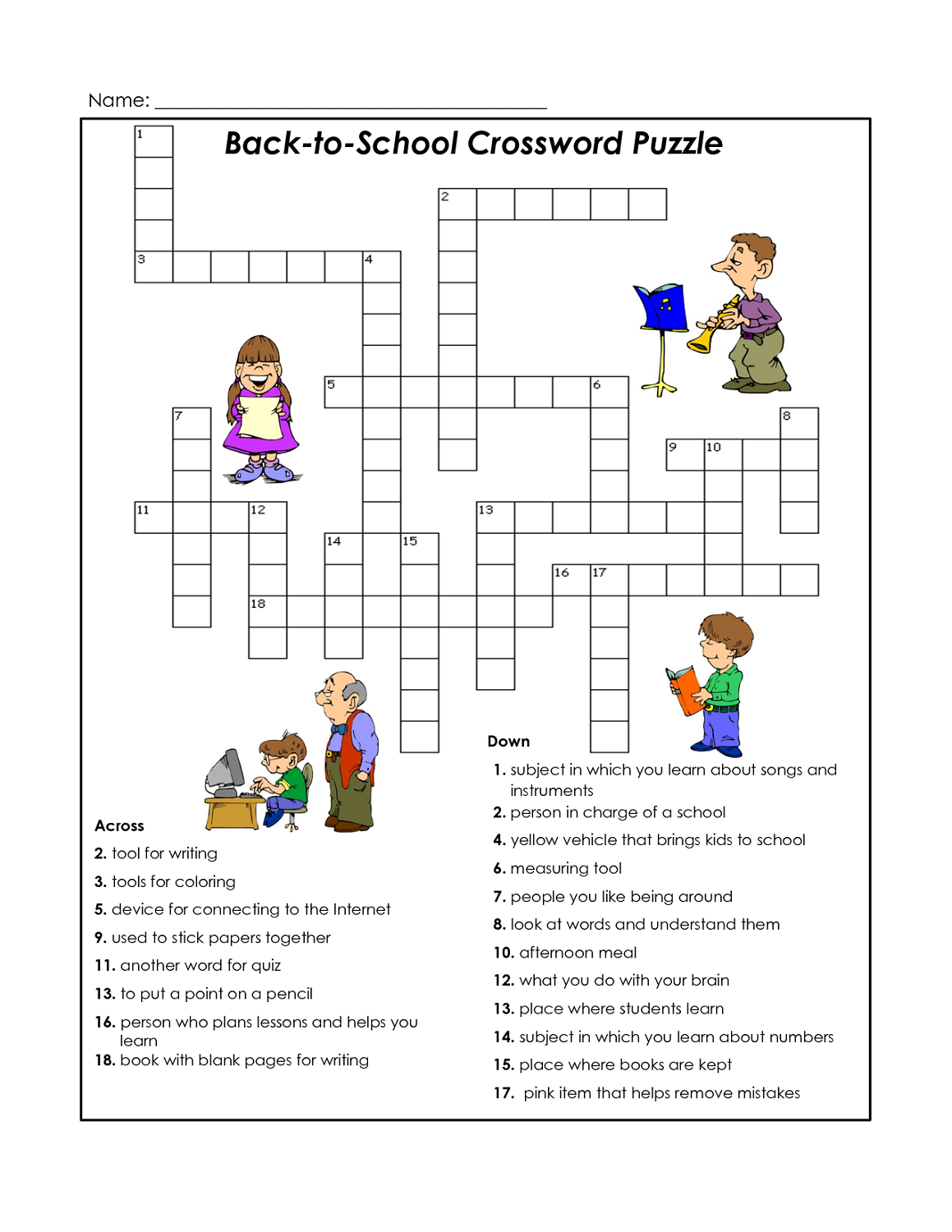 Printable Crosswords Puzzles Kids Activity Shelter Kids Crossword 