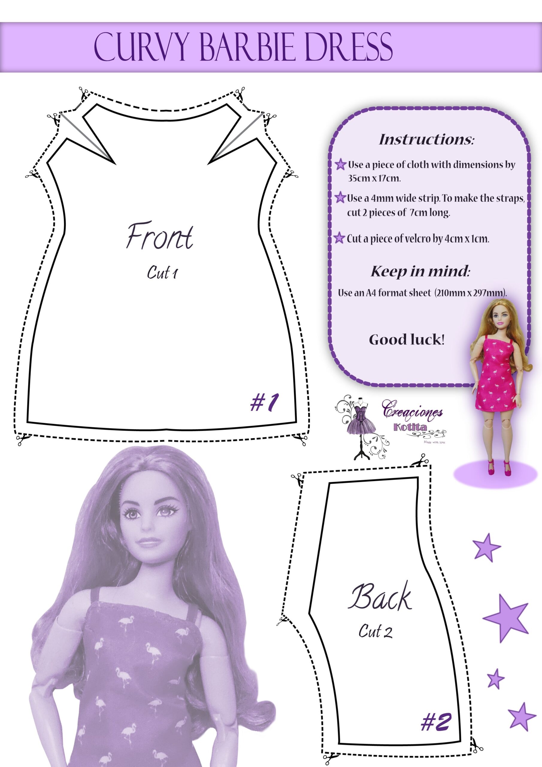 Printable Diy Barbie Clothes Patterns Printable Templates