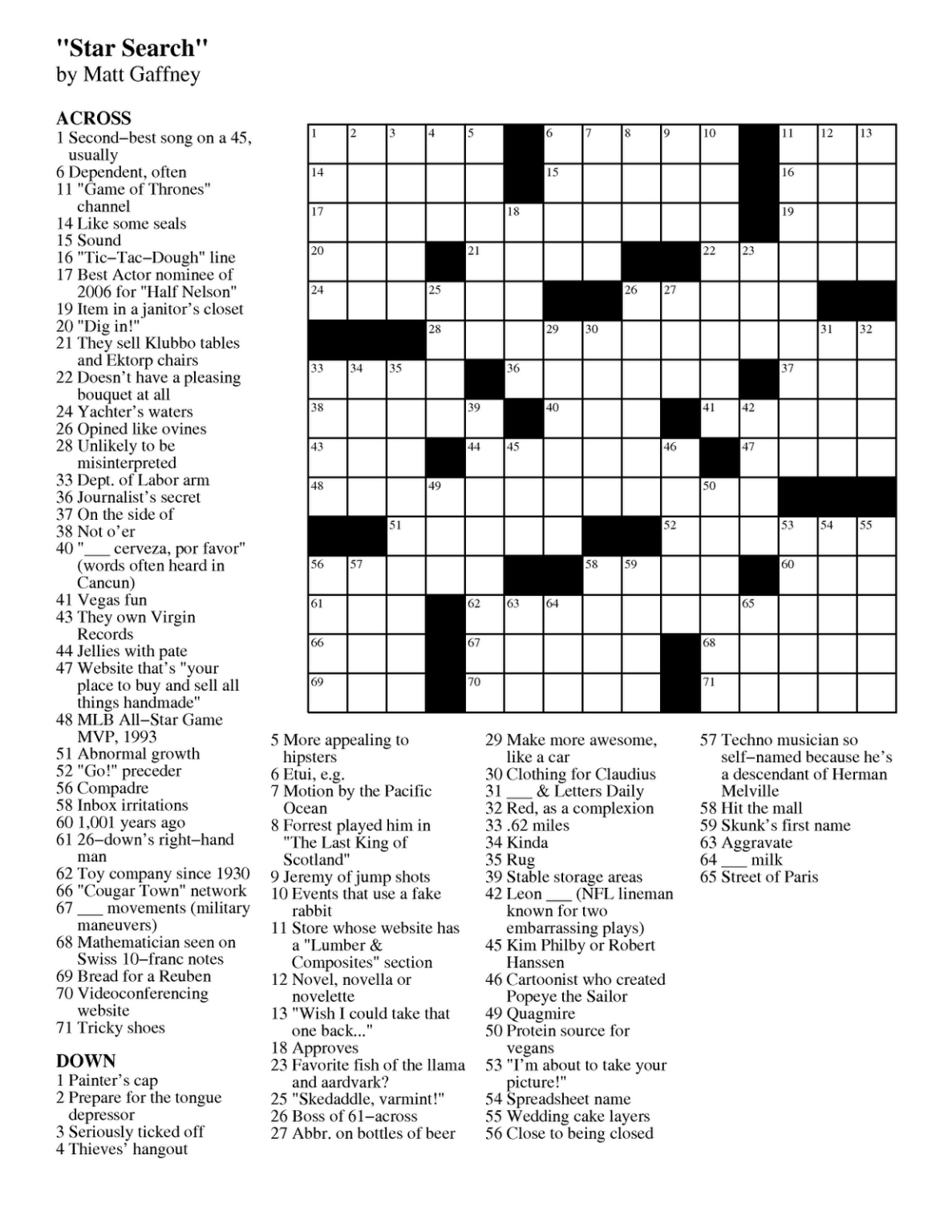 Frank Longo Printable Crossword Puzzles Frank Longo Printable Crossword Puzzles