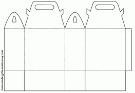 Printable Gift Bag Templates Cute Bags With Handles