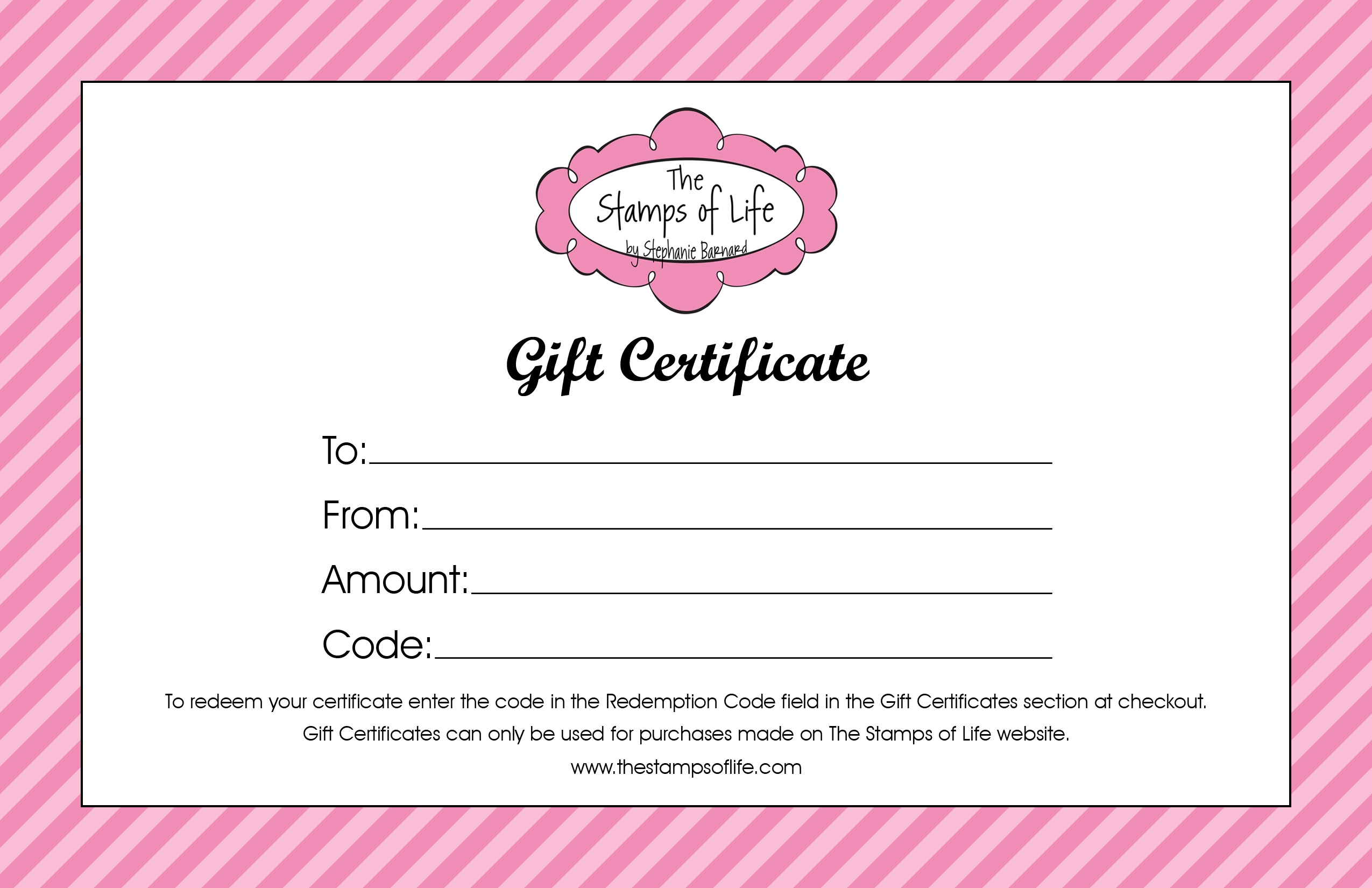 Printable Gift Certificates Template Printable Gift Certificates Template