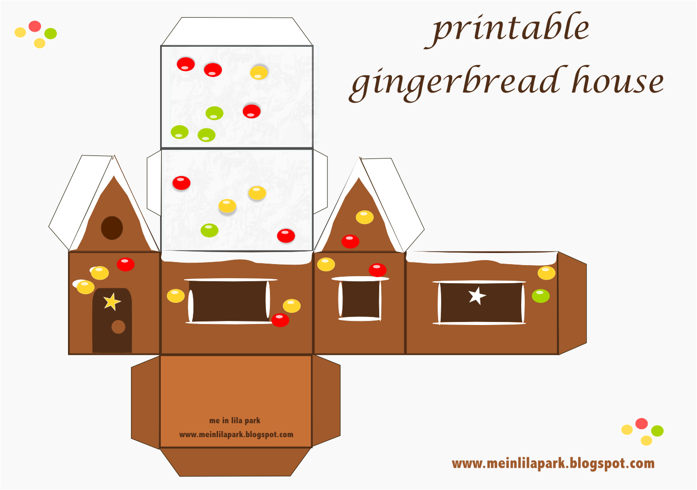 Printable Gingerbread House Patterns Printable Gingerbread House Patterns