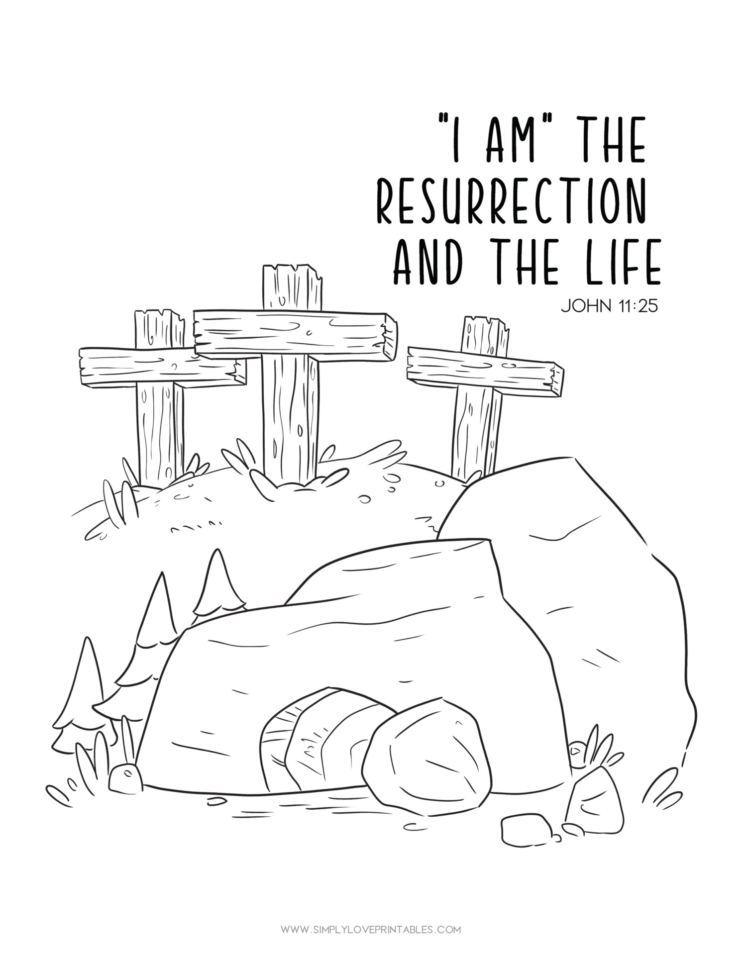 Printable Jesus Empty Tomb Coloring Pages A Fun And Educational 