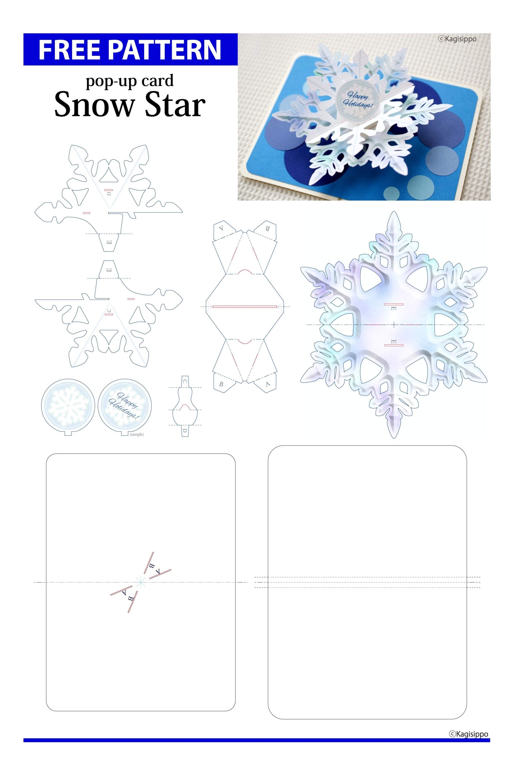 Printable Kirigami Pop Up Card Templates Free And How Can You Download 