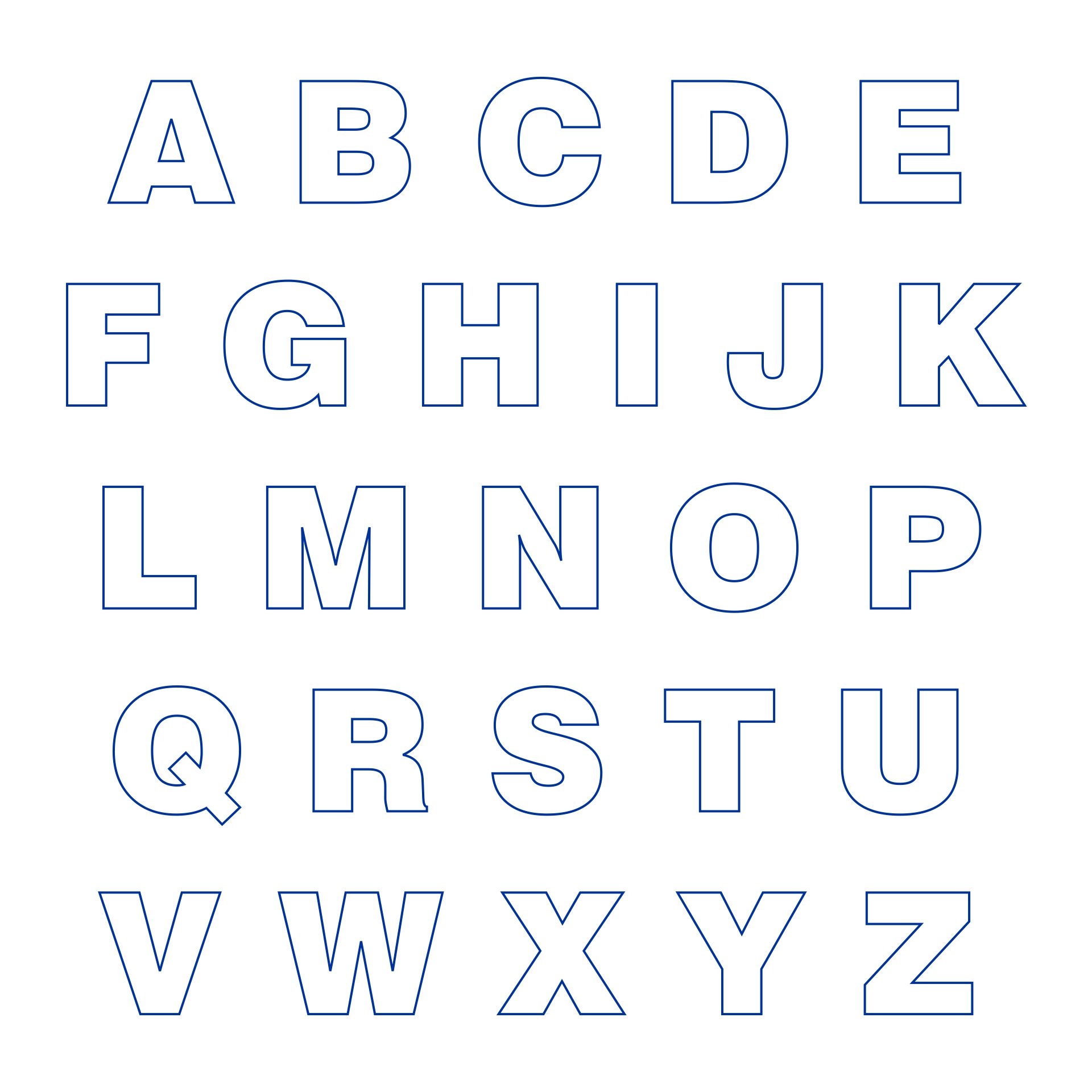 Printable Large Alphabet Letters